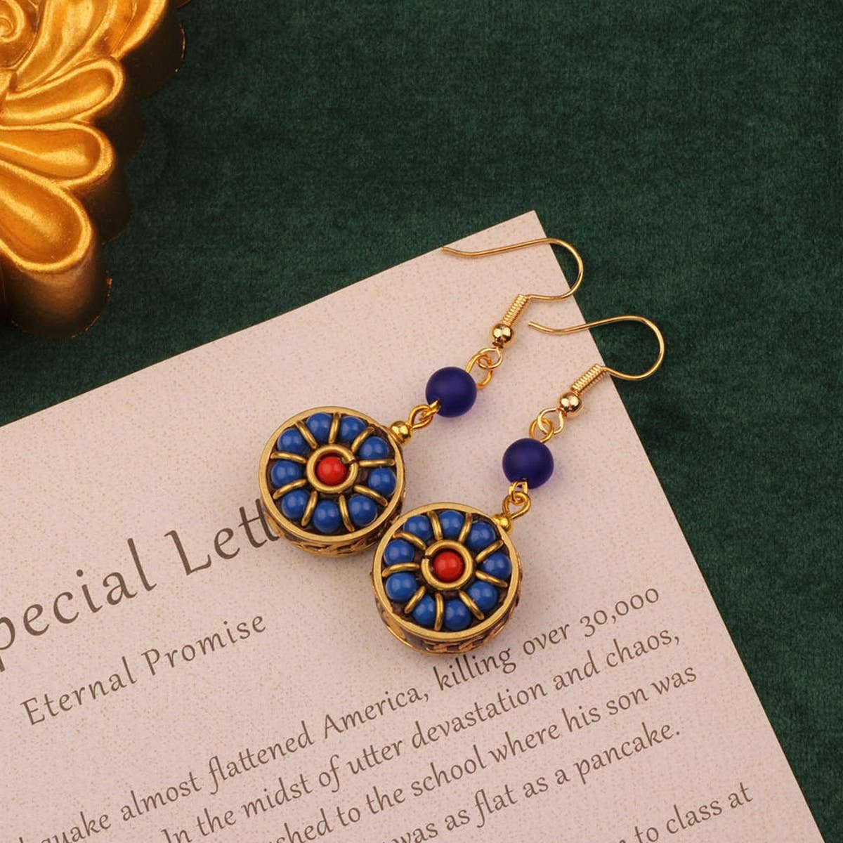 SIMPLE RETRO HANDMADE DESIGN EXOTIC EARRINGS_CWAJE3984