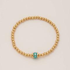 BEAD BIRTHSTONE BRACELET DECEMBER ZIRCON CHARM_CWMM6959
