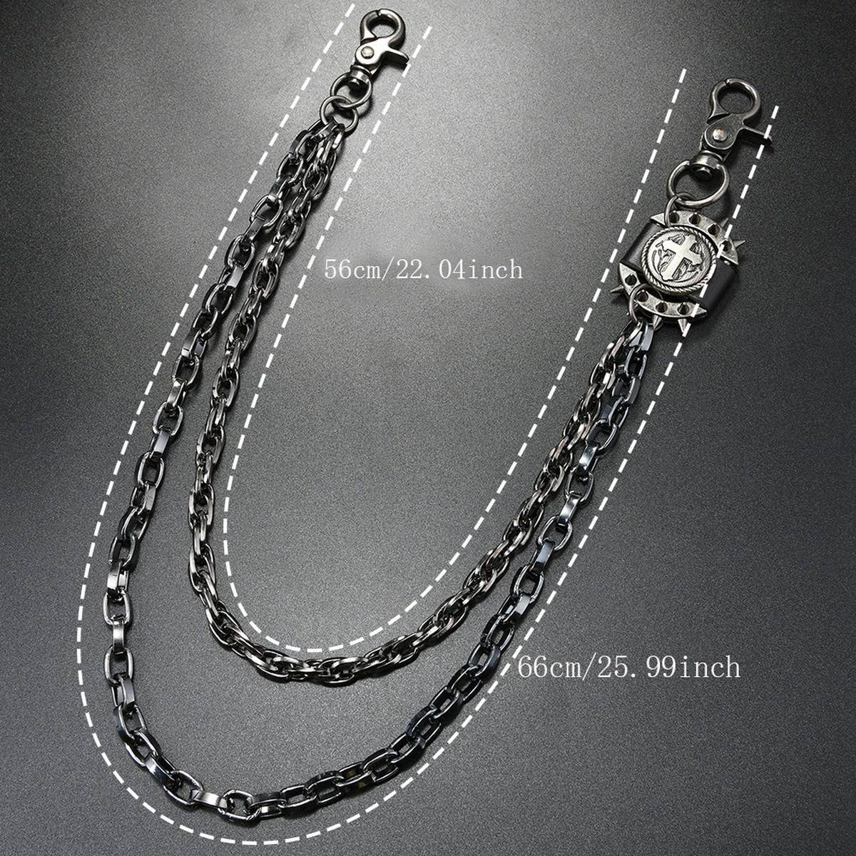 Vintage Cool Metal Cross Jeans Chain_Cwmm4881