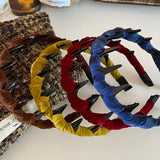 Velvet Non Slip Headband High Top Hair Hoop_Cwaha07863