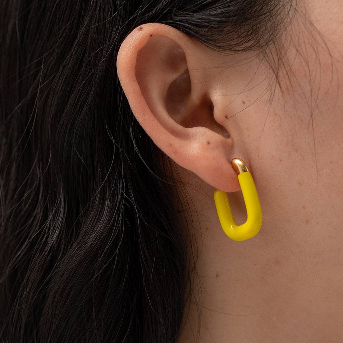 MACARON COLOR U SHAPED VERSATILE EARRINGS_CWAJE1376