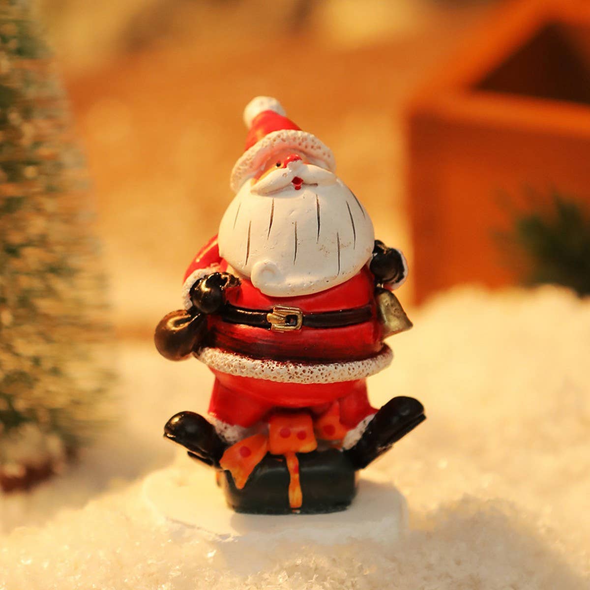 Mini Santa Snowman Xmas Desk Ornament Set_Cwmm10581