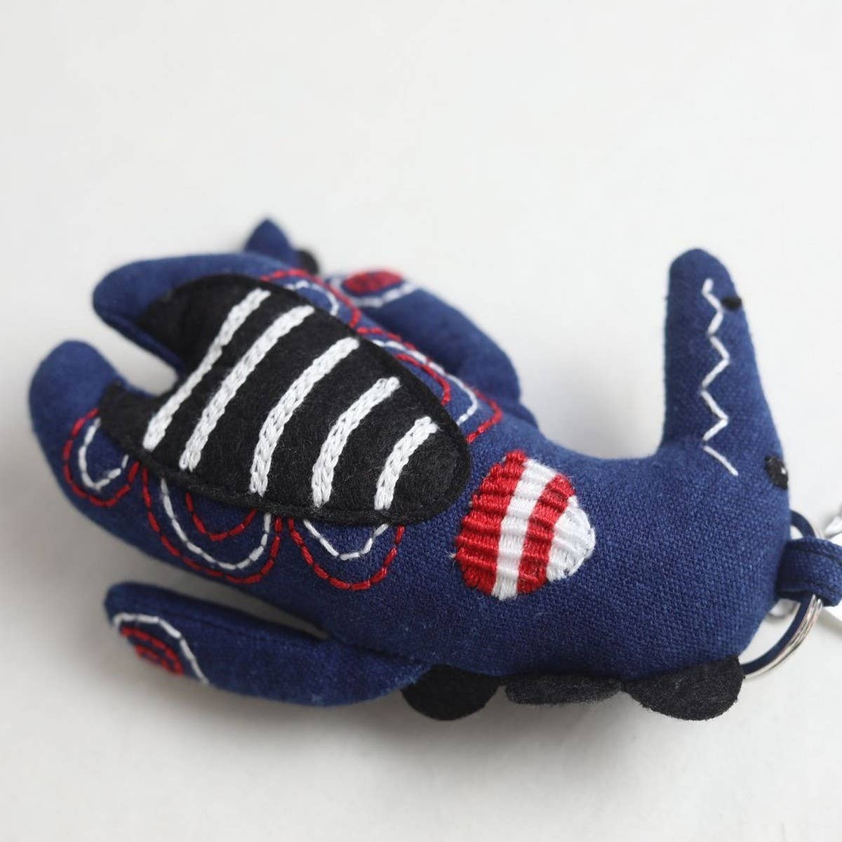 HAND EMBROIDERED CUTE CROCODILE PLUSH CHARM_CWMM6002