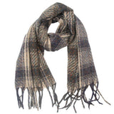 MIXED PLAID FRINGE SCARF UNISEX WINTER SHAWL_CWASC1282