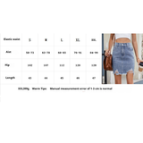 Trendy Washed Denim Ripped Mini Skirt Women_Cwjsk0216