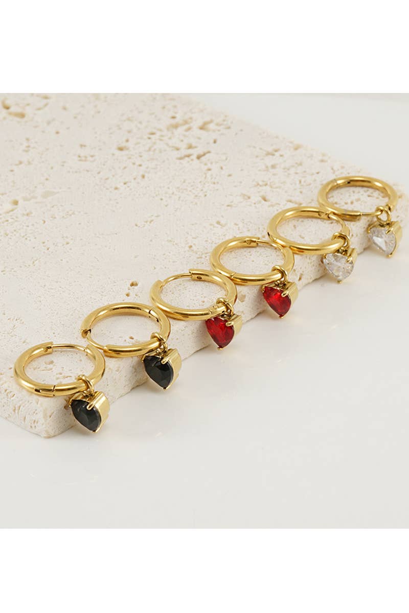 18K Gold Plated Stainless Steel Earrings_Cwaje0382