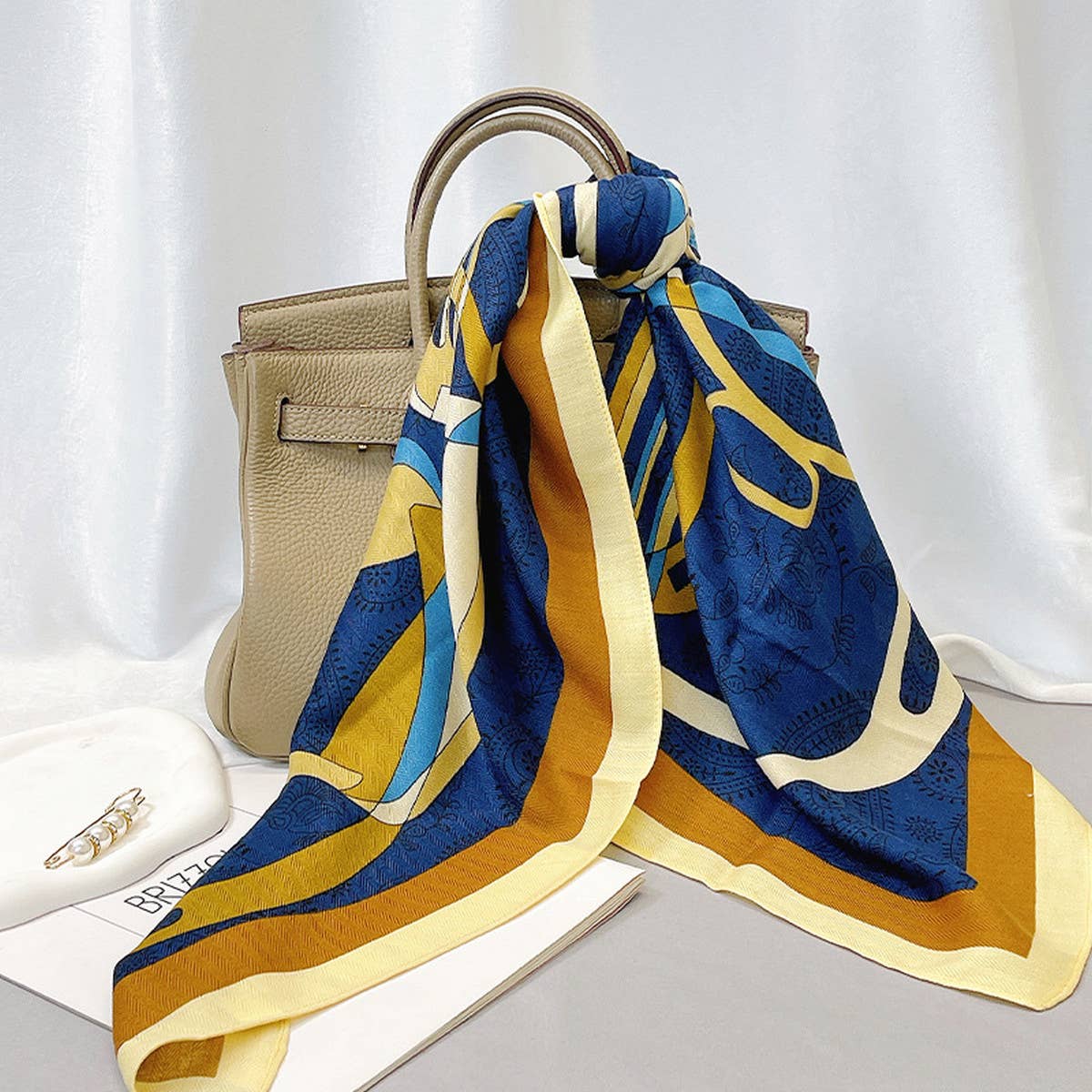 IRREGULAR SHAPE VELVET SCARF ELEGANT WOOL WRAP_CWASC0906