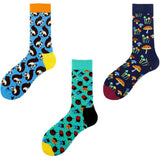 FUN CARTOON PRINTED MID TUBE SOCKS CREW SOCKS_CWAH1118
