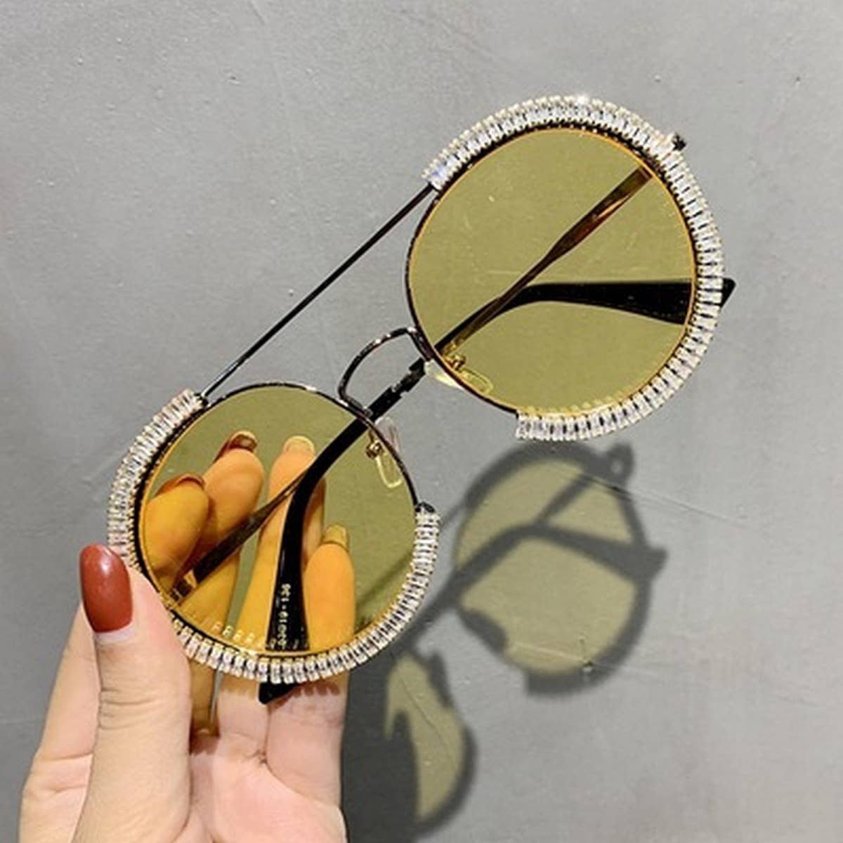 FASHION LUXURY WOMENS RETRO ROUND SUNGLASSES_CWASG0786