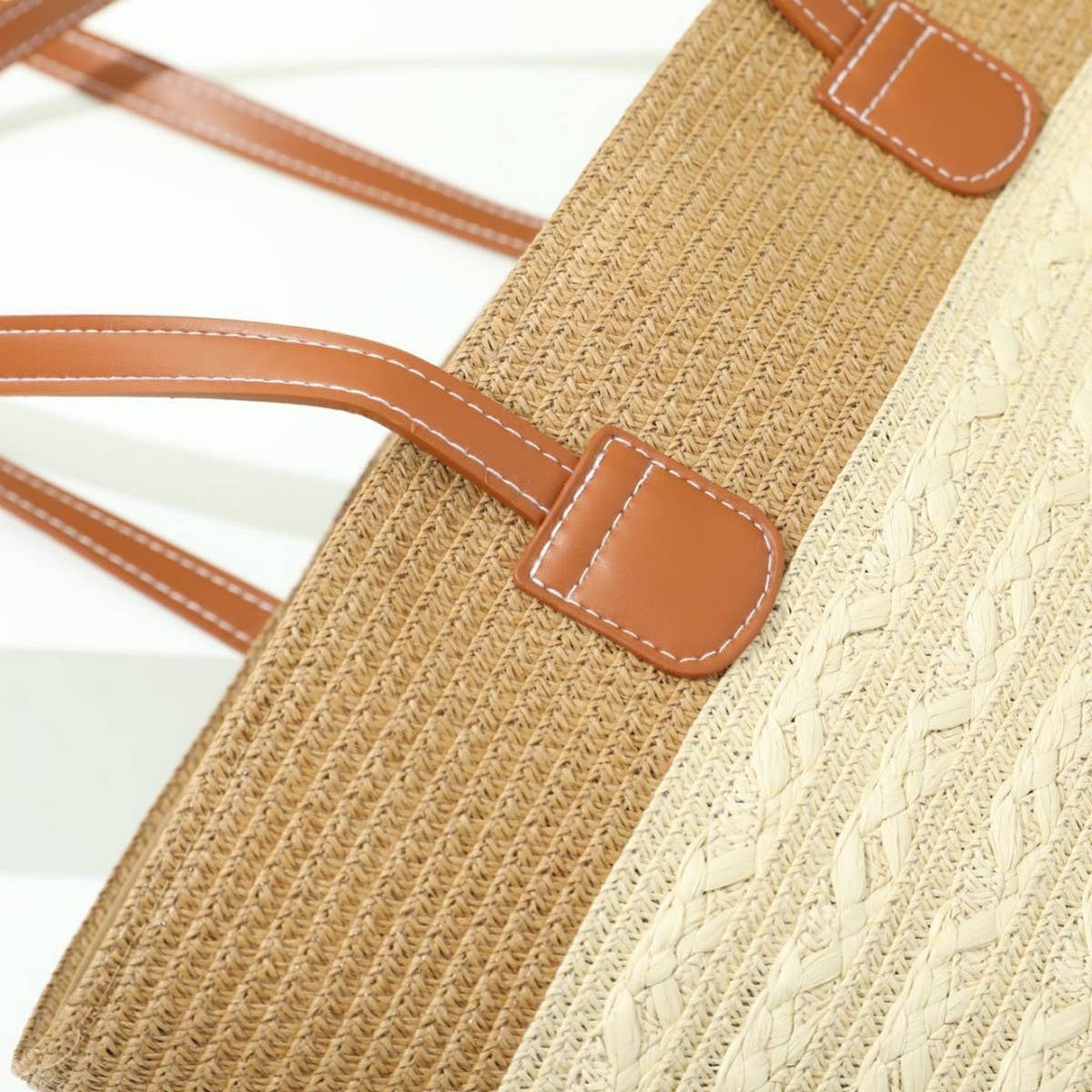 NEW WOVEN STRAW HAT BAG SUIT FOR WOMEN_CWAH3502