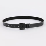 MINIMALIST UNISEX BLACK SOLID ZINC ALLOY BELT_CWABE1238