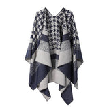 SOLID COLOR DOUBLE SIDED CAPE SHAWL OUTER CAPE_CWASC2132