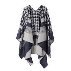 SOLID COLOR DOUBLE SIDED CAPE SHAWL OUTER CAPE_CWASC2132