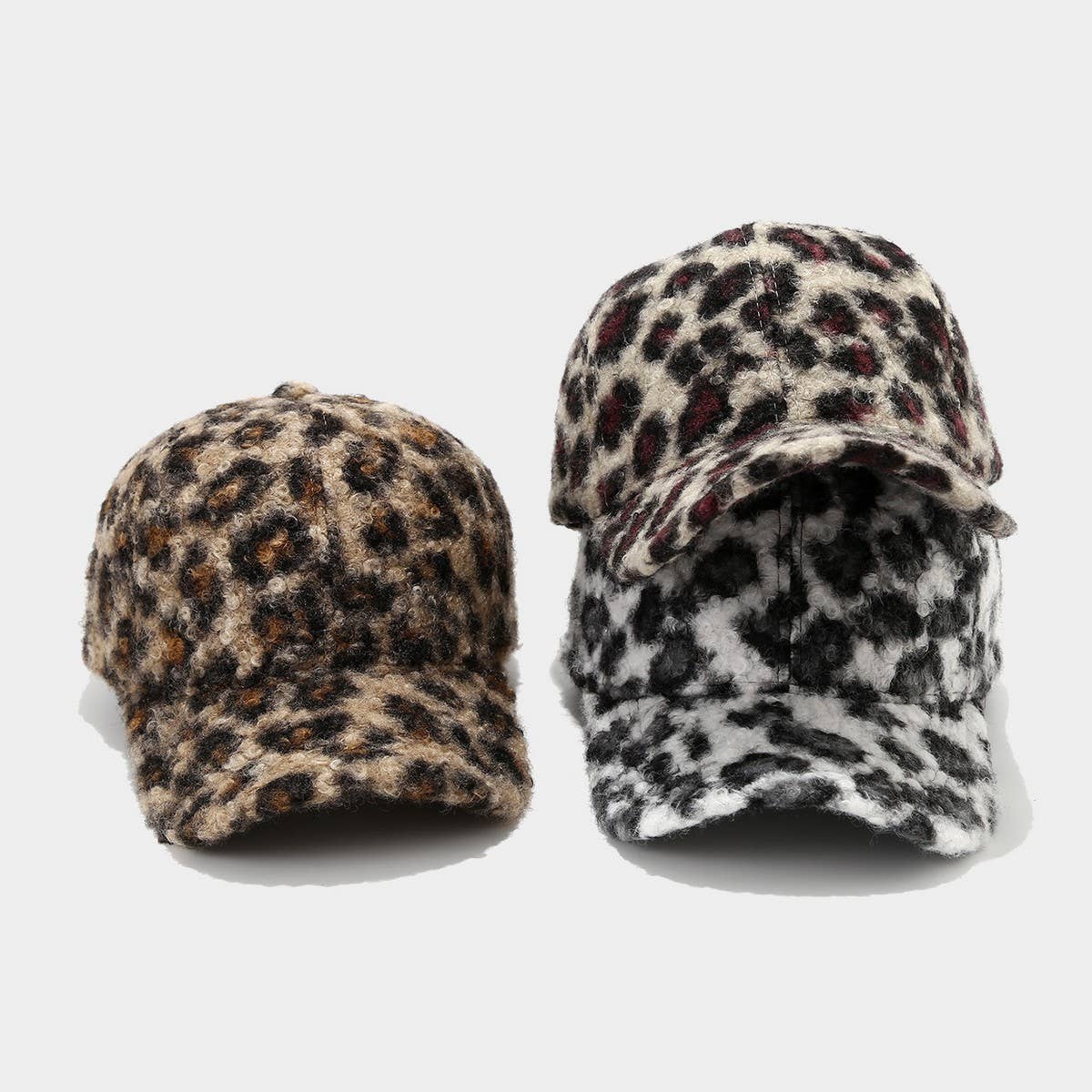 Women¡¯S Leopard Print Baseball Cap Retro Duckbill_Cwah04725