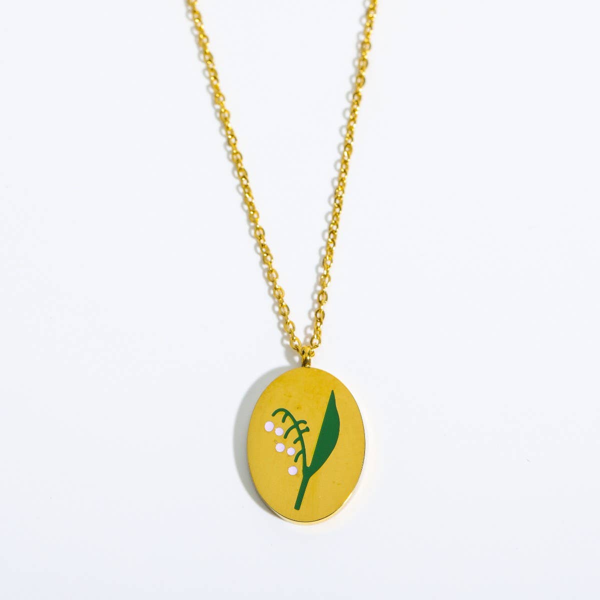 Vintage December Flower Clavicle Necklace_Cwmm3785