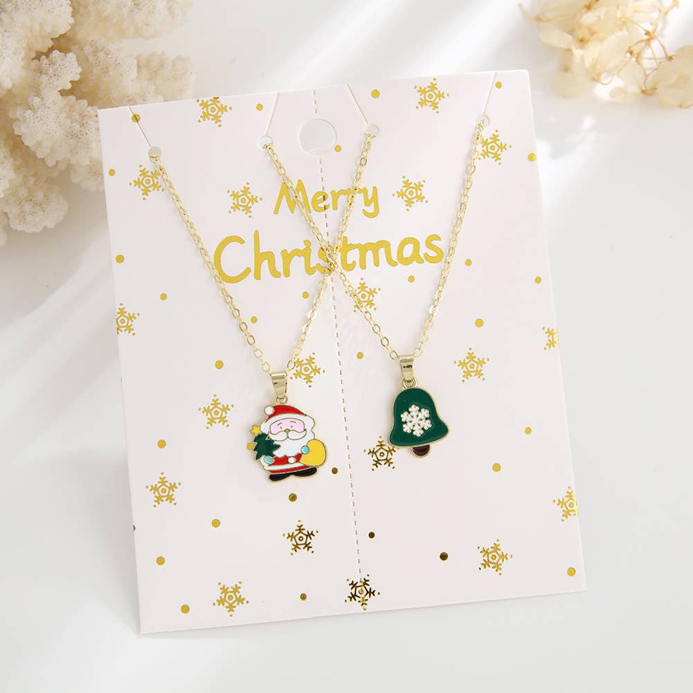 Christmas Cartoon Pendant Necklace_Cwaje2156