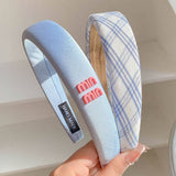 FASHION WIDE BRIM BLUE HEADBAND HAIRPIN HEADDRESS_CWAHA4026