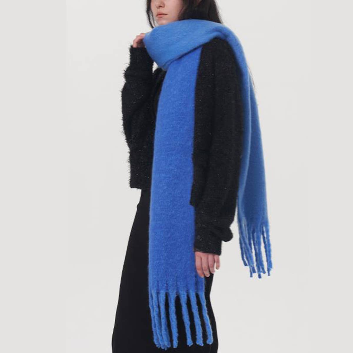 AUTUMN WINTER DOUBLE COLOR FAUX CASHMERE SCARF_CWASC0329