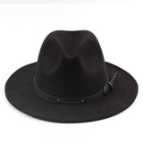 Solid English Woolen Flat Jazz Top Hat