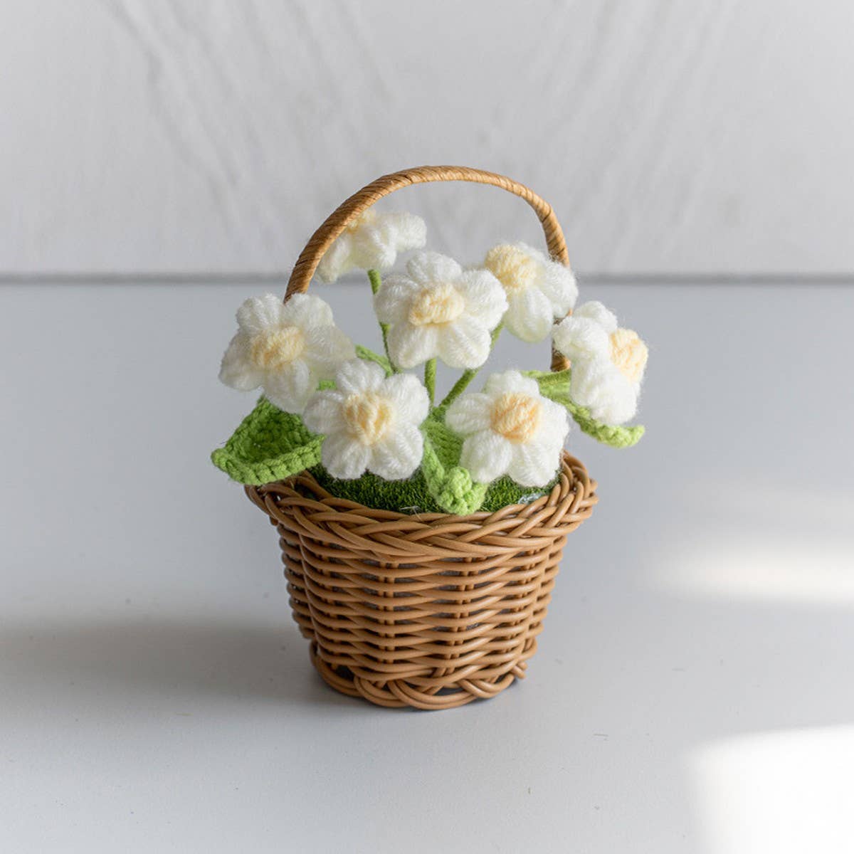 Cwmm9288_Handmade Crocheted Puff Flower Pot