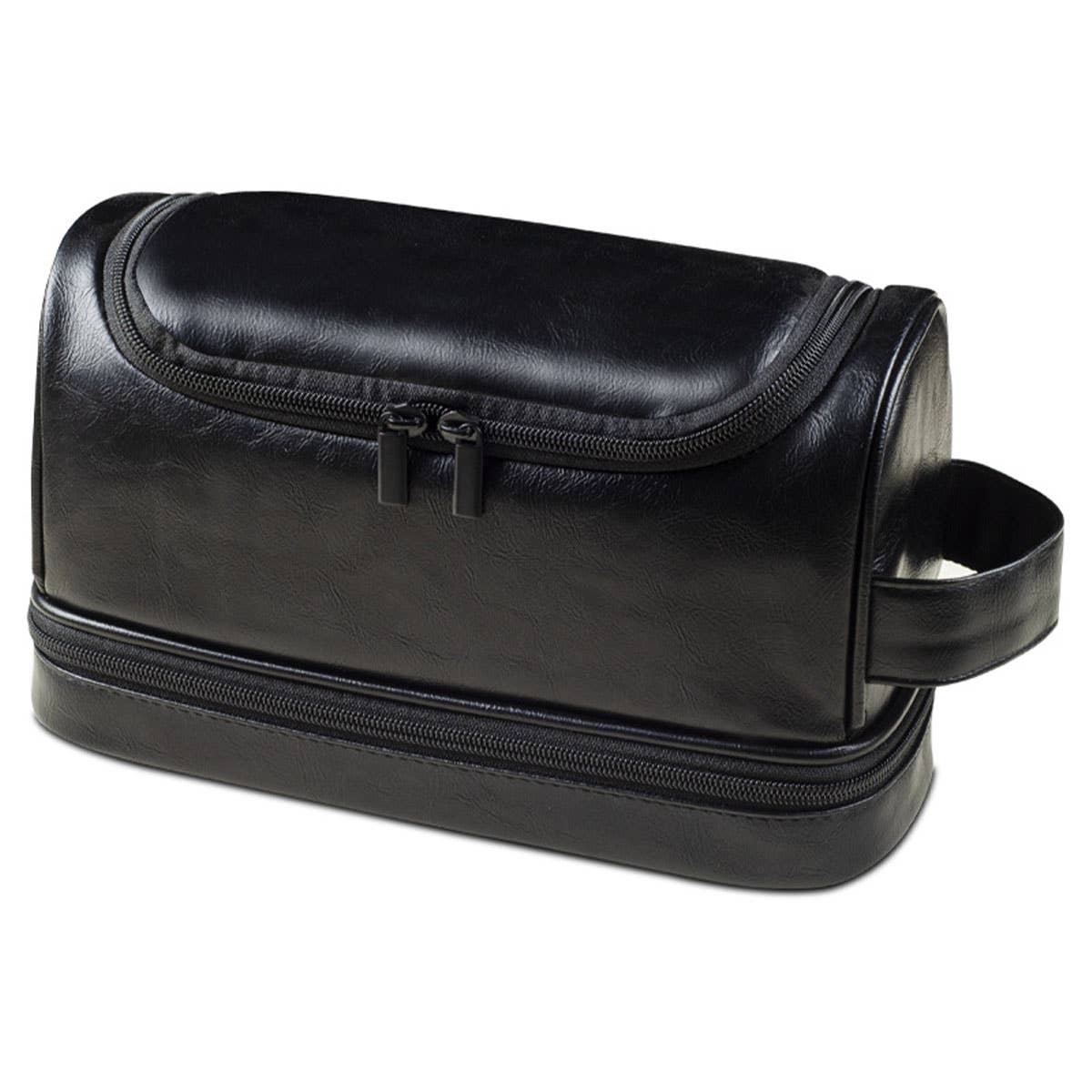 SIMPLE PORTABLE PU LEATHER COSMETIC BAG_CWAB0578