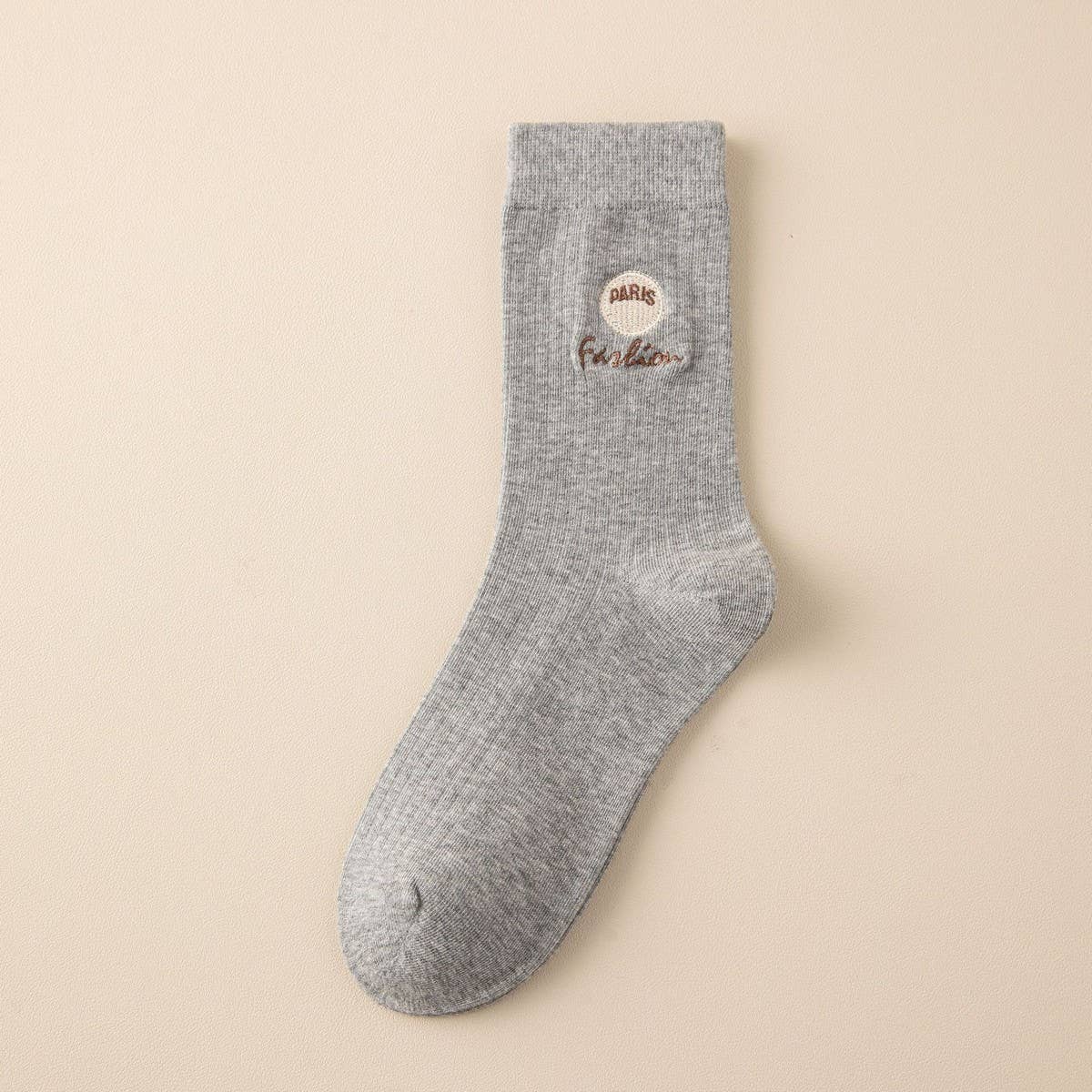 CASUAL LETTERS 2024 NEW EMBROIDERED SOCKS_CWMS0951