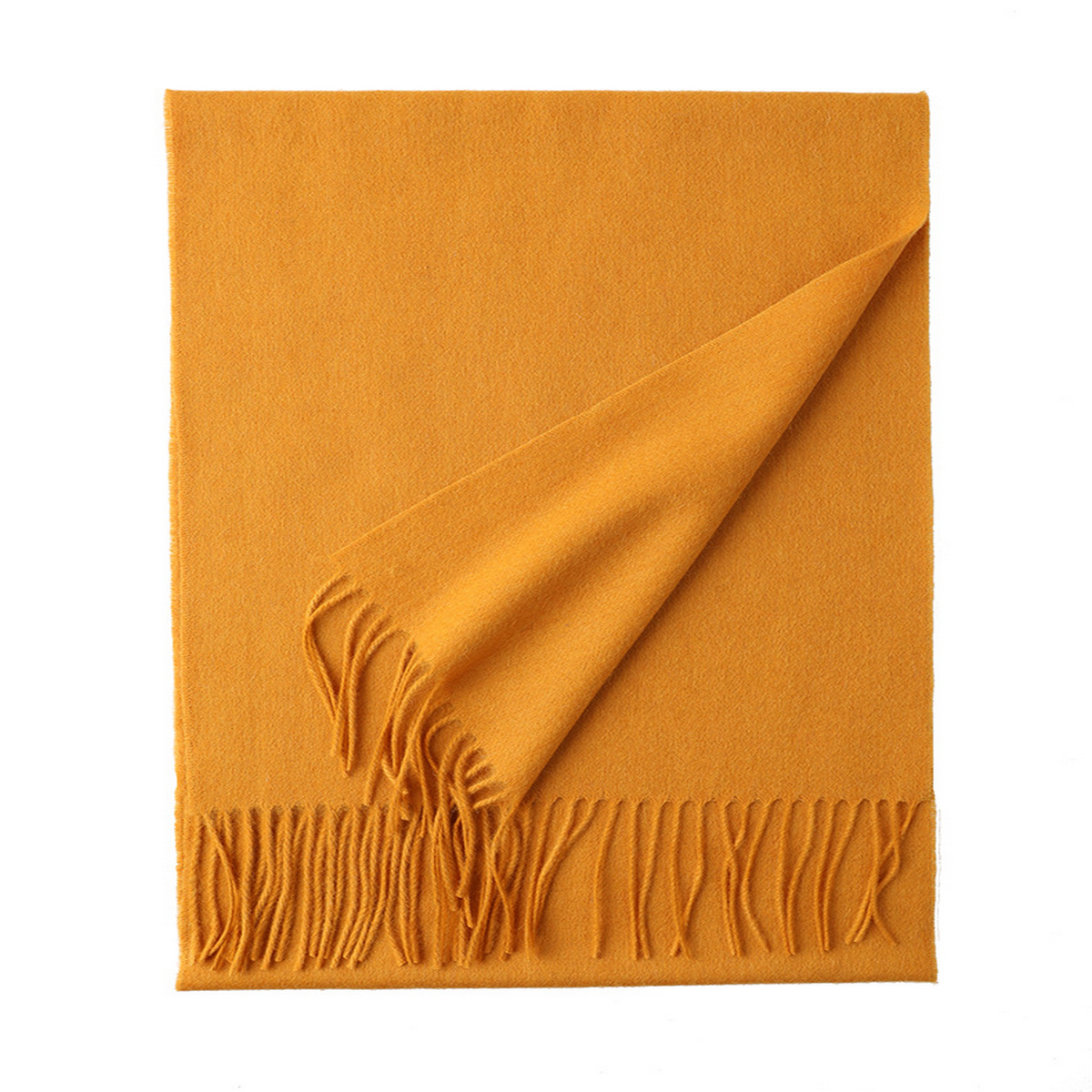 Unisex Wool Scarf Soft Solid Color With Tassels_Cwasc2707