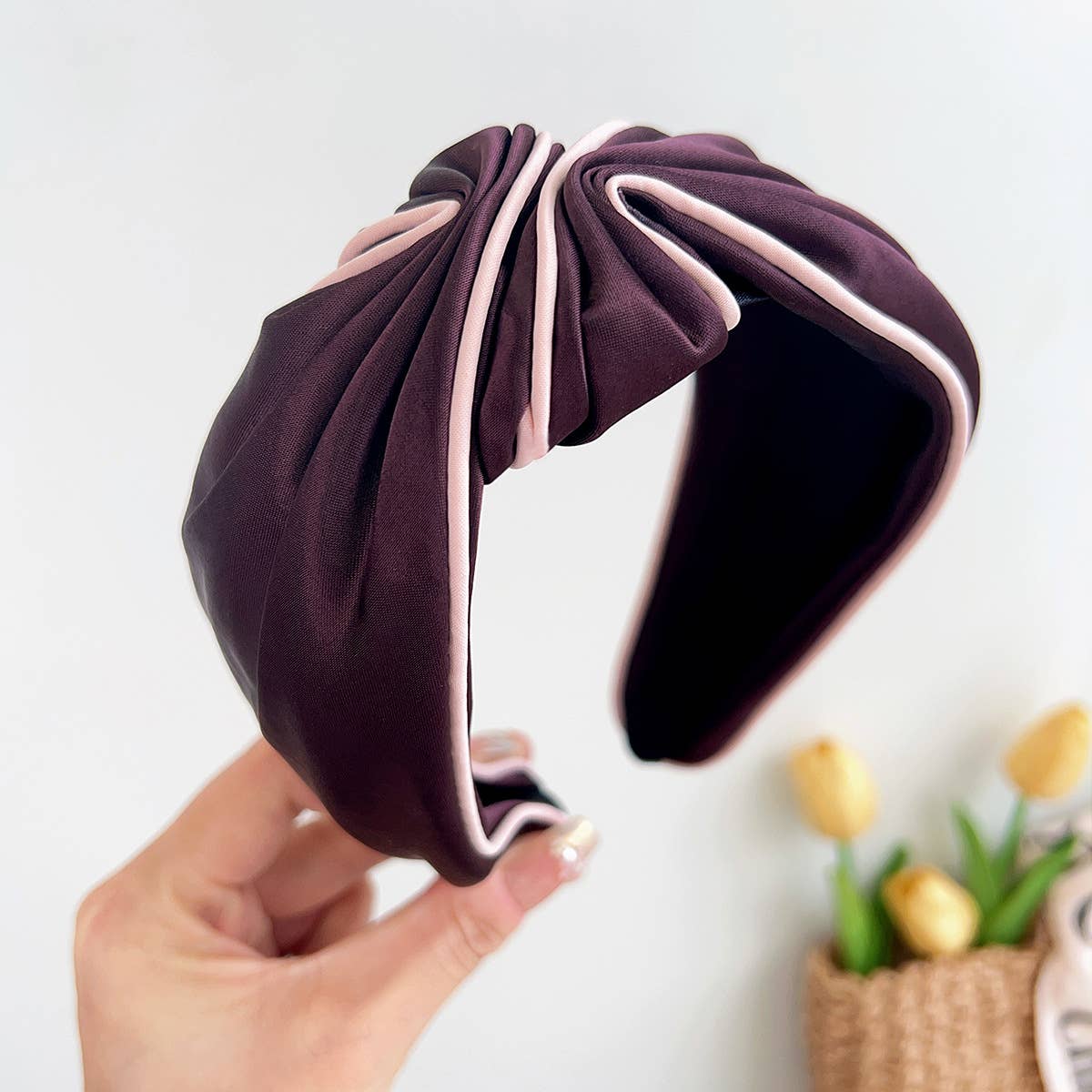 Elegant Satin Cross Knot Wide Hair Hoop_Cwaha07369
