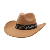 Unisex Cowboy Fedora Hat Western Style_Cwah04450
