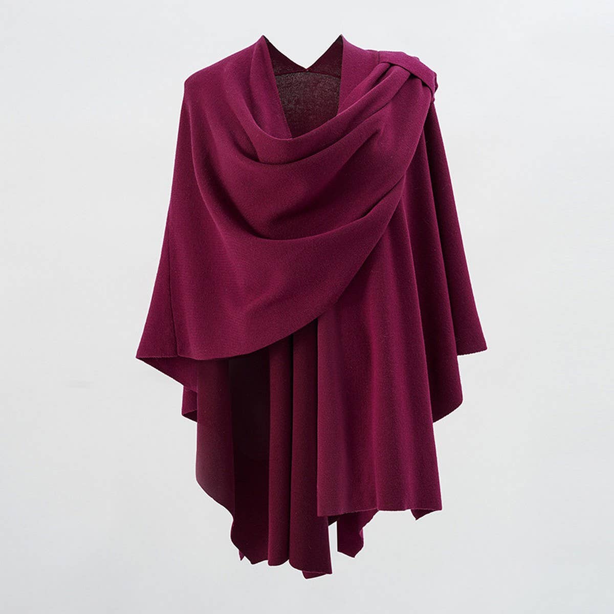 SOLID COLOR SPRING THIN WINDPROOF SHAWL WITH BARS_CWMM2083