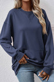 Women Loose Round Neck Shirt_Cwtstl0765