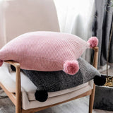 GRADIENT HERRINGBONE COTTON CABLE KNITTED PILLOW_CWMM2385