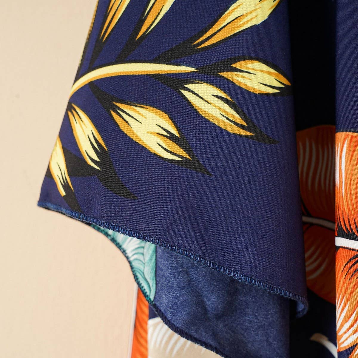 FLOWER PRINT FRONT OPEN KIMONO FOR SUMMER CARDIGAN_CWASC0798