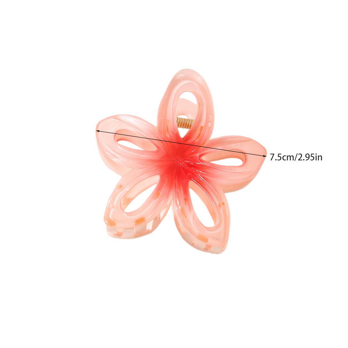 HOLLOW GRADIENT FLOWER HAIR CLAW CLIPS SUMMER CLIP_CWMM5003