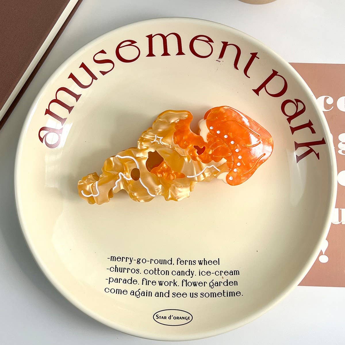 OCEAN JELLYFISH HAIR CLAW DOPAMINE COLOR CLIP_CWAHA5725