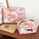 Corduroy Makeup Bag Large Travel Wash Hand Pouch_Cuab00734