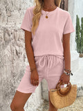 Two-Piece Sportswear Set Of Short Sleeves Shorts