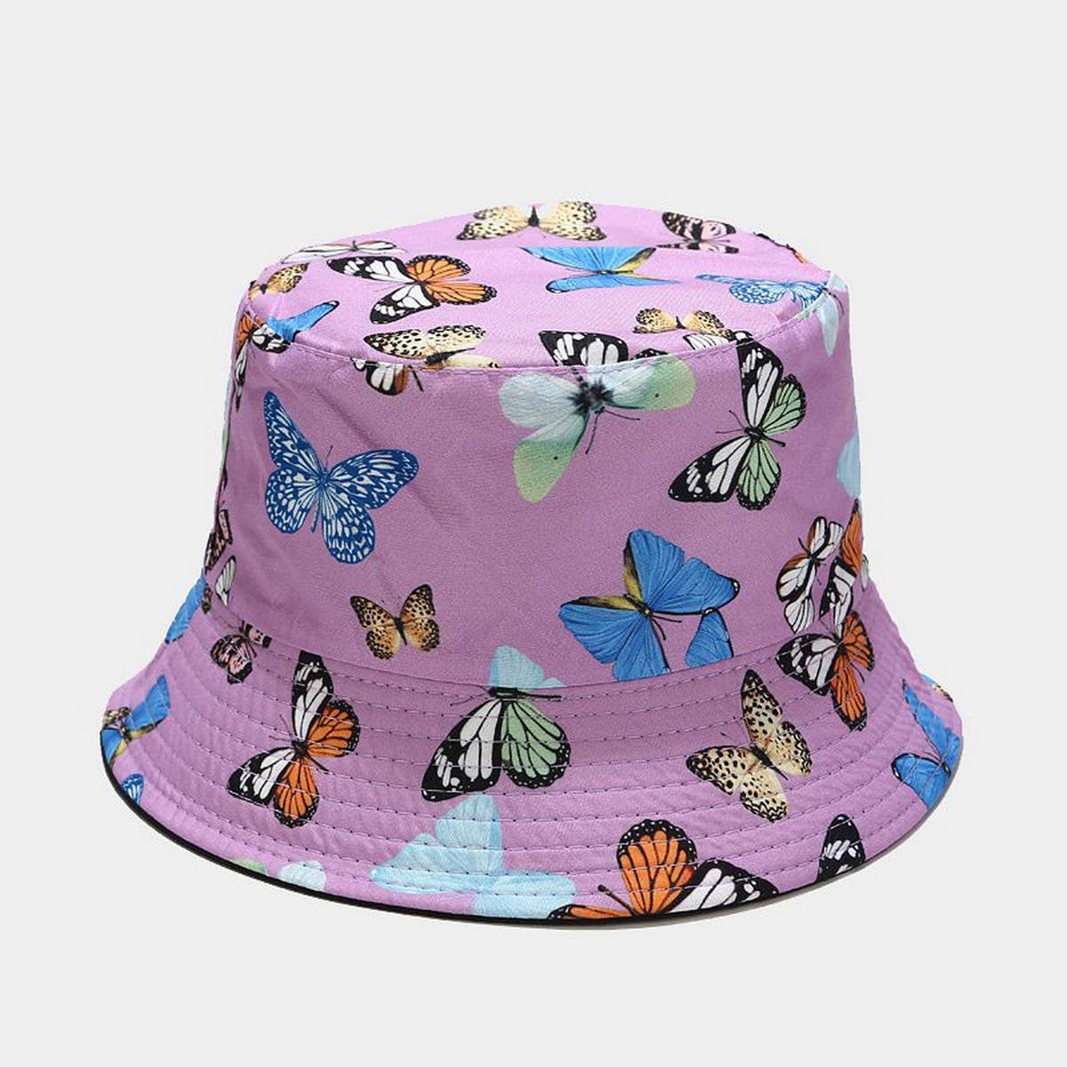 COLORFUL BUTTERFLY PATTERN BUCKET HAT_CWAH1649