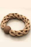 5PCS SOLID HAIR TIES ELASTIC SCRUNCHIES _CWAHA0170