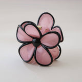Cwaha07421_Plumeria Flower Hair Claw Clip Candy Colors