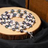 LUXURY RETRO NATURAL FRESHWATER PEARL NECKLACE_CWAJE3840