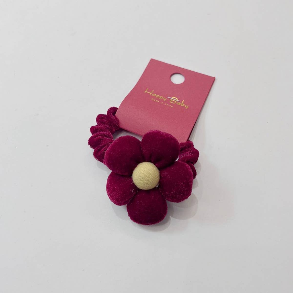 NEW RED BIG FLOWER BOW HAIR TIE_CWAHA1841