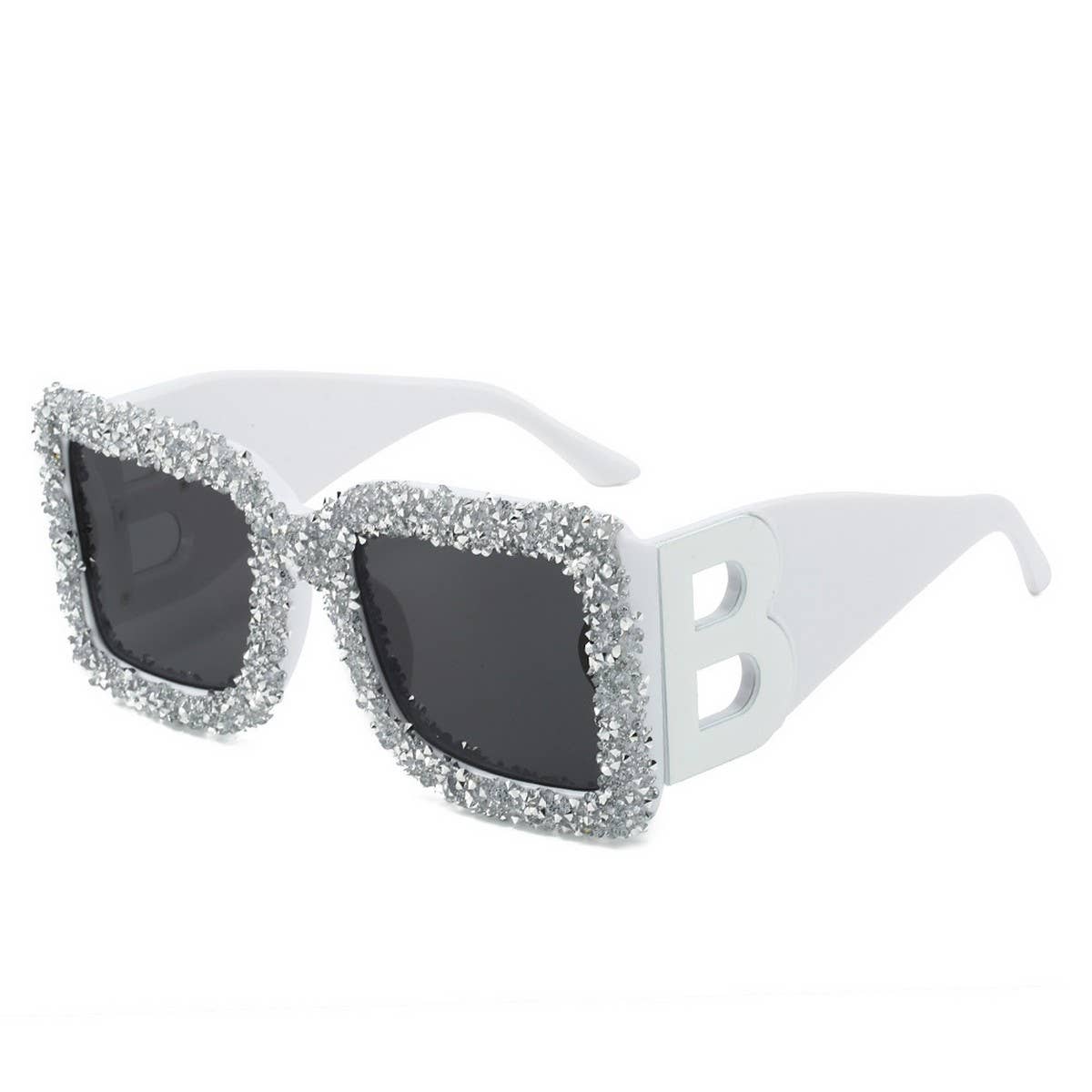 LARGE FRAME B SHAPED TRENDY SUNGLASSES_CWASG0857