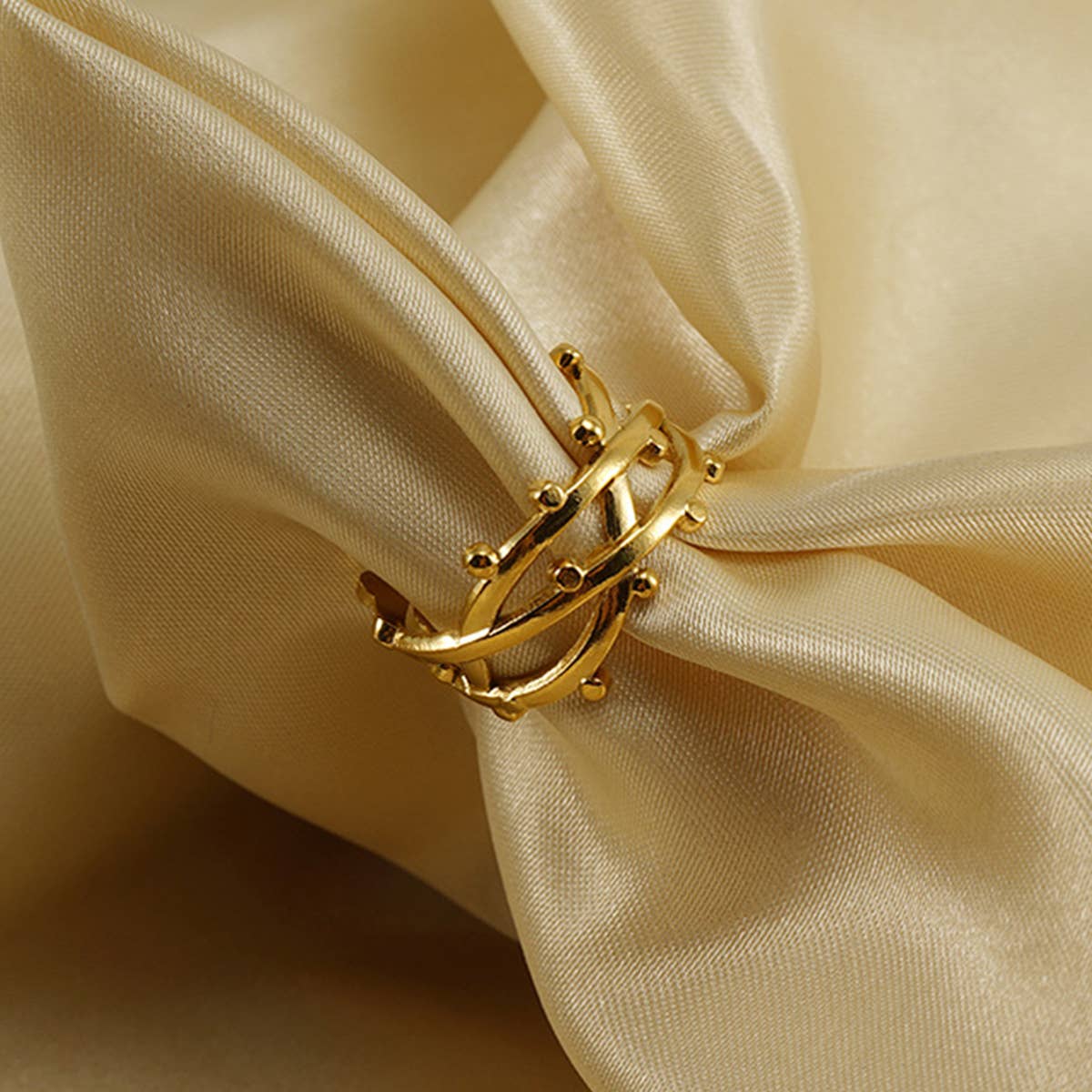 18K Stainless Steel Geometric Adjustable Ring_Cwaje2743