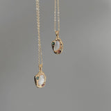 IRREGULAR GEOMETRIC SHELL PENDANT NECKLACE_CWAJE1260