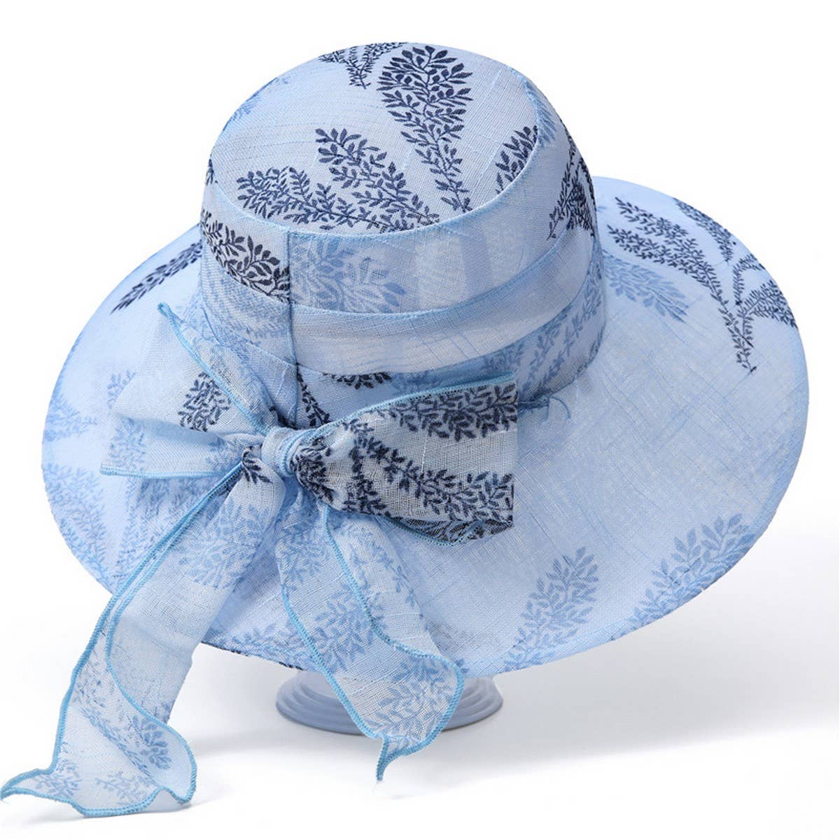 BOW MESH SUN PROTECTION UV BUCKET HAT_CWAH1460