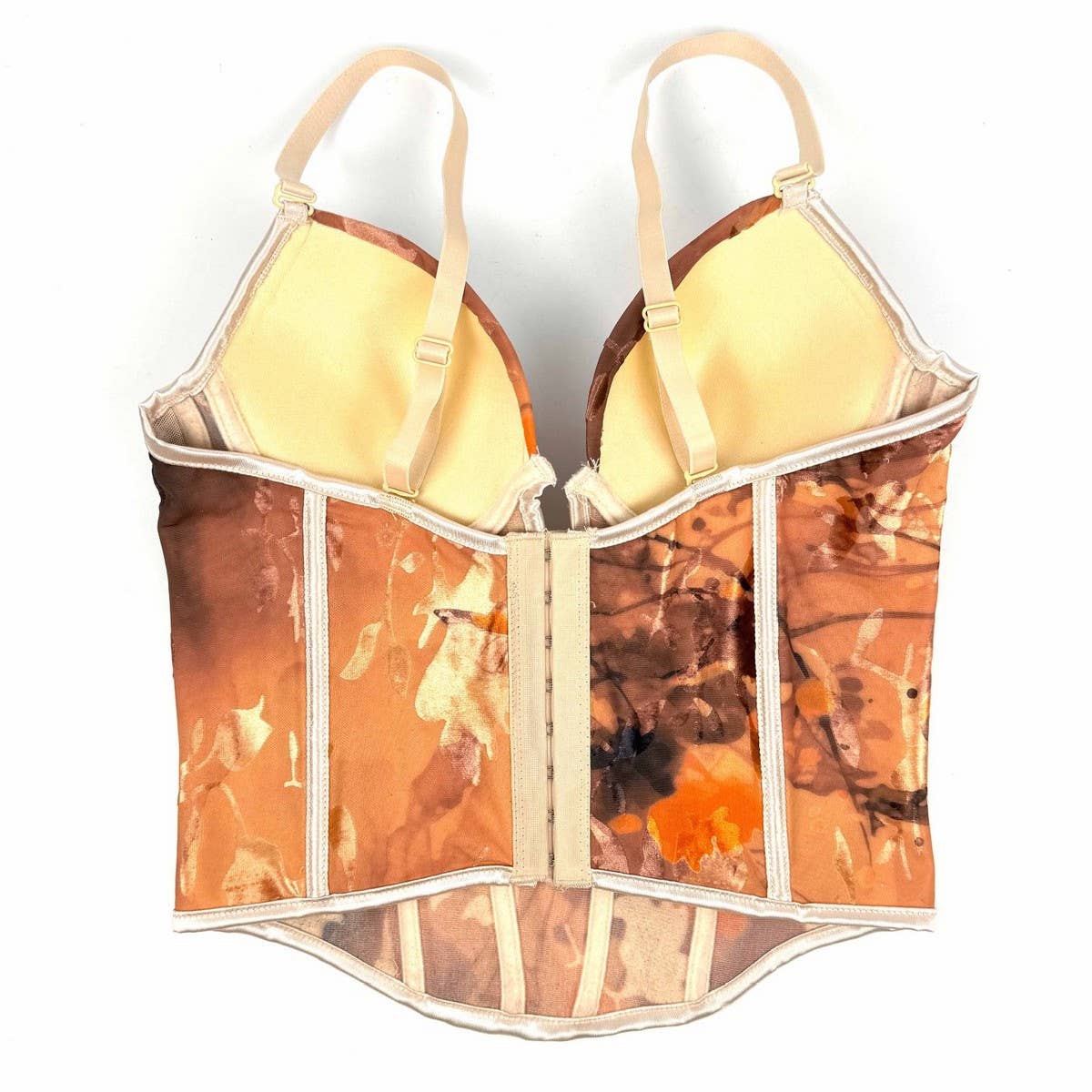 PREMIUM PRINTED PADDED HERRINGBONE CORSET_CWMM4134