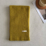 Winter Solid Wool Blend Scarf Soft And Versatile_Cwasc2286