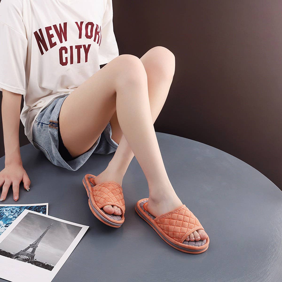 MACHINE WASHABLE INDOOR SLIPPERS FOR COUPLES_CWSHF0187