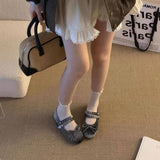 LEATHER MARY JANES WITH BOW 7CM BLOCK HEEL_CWSHF0163